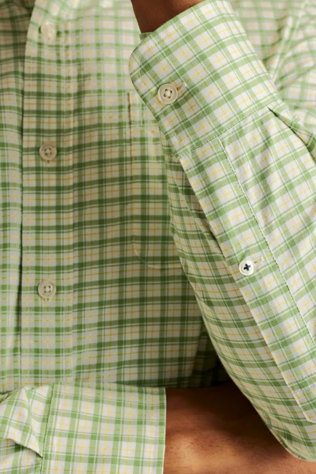 Men Everyday Shirt Ivy Green Dorsey Plaid Bonobos Casual Shirts