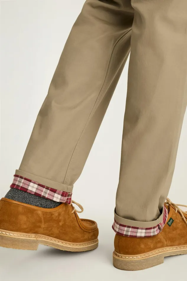 Men Fireside Flannel Lined Chinos Winter Khaki Bonobos Chinos