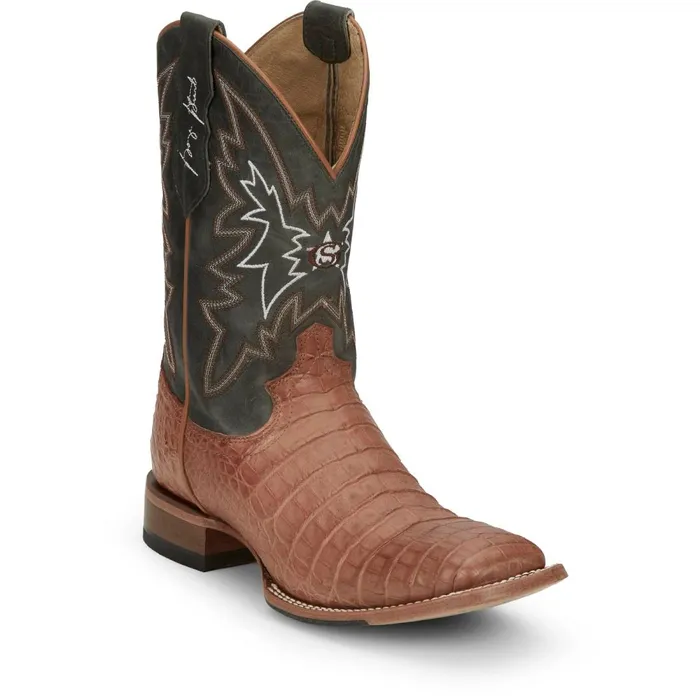 MEN Haggard 11034 Caiman Tan Justin Boots Western