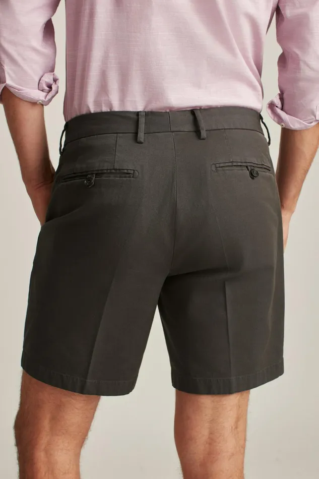 Men Italian Stretch Chino Shorts Asphalt Grey Bonobos Chino Shorts