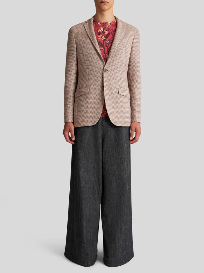 Men Jacquard Blazer Etro Jackets