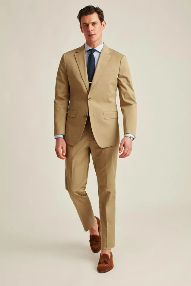 Men Jetsetter Italian Cotton Blazer Pale Oak Bonobos Blazers and Sport Coats