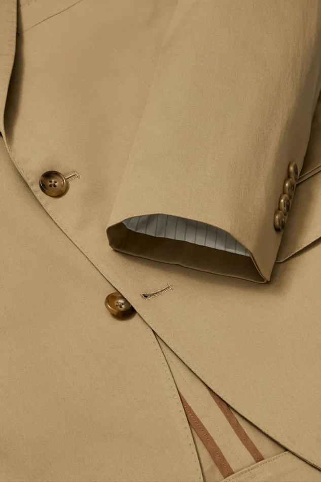 Men Jetsetter Italian Cotton Blazer Pale Oak Bonobos Blazers and Sport Coats