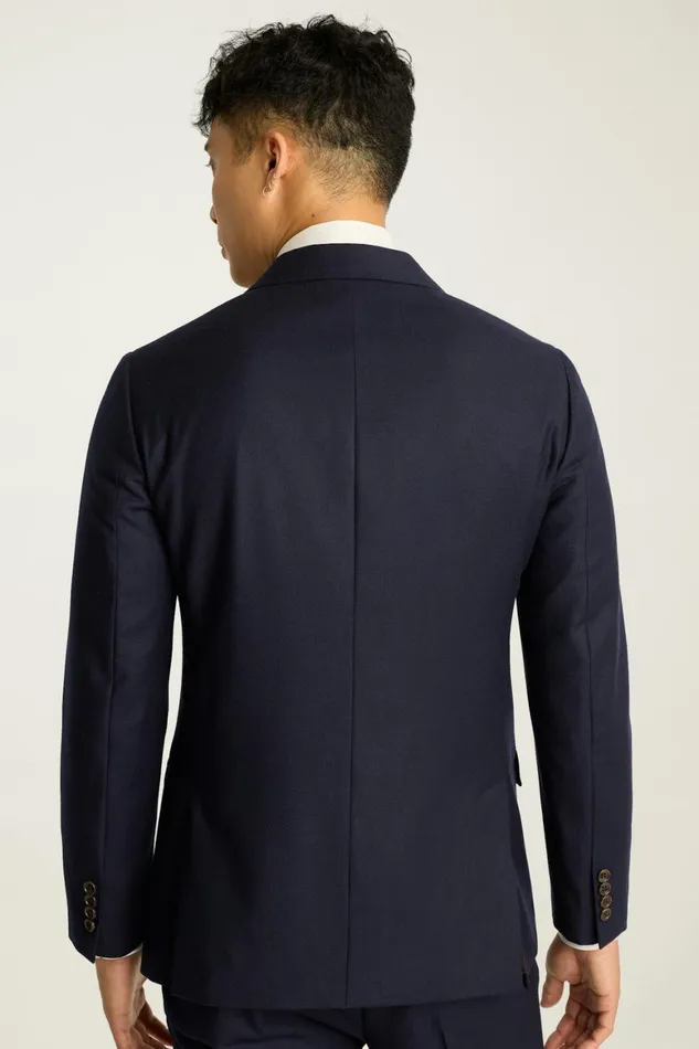 Men Jetsetter Italian Flannel Suit Dark Navy Blue Bonobos Suits