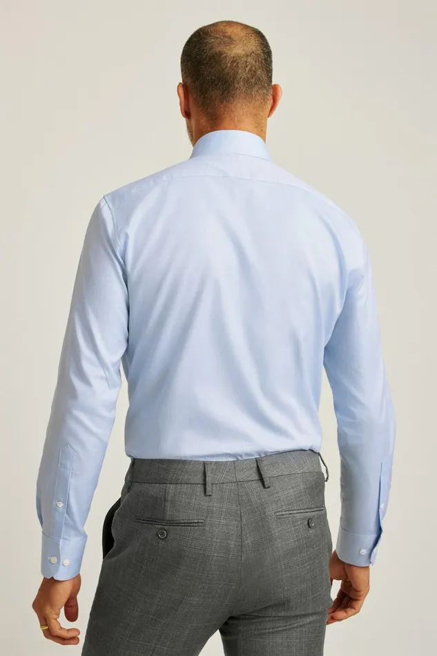 Men Jetsetter Premium Dress Shirt Blue Dobby Bonobos Formal Dress Shirts