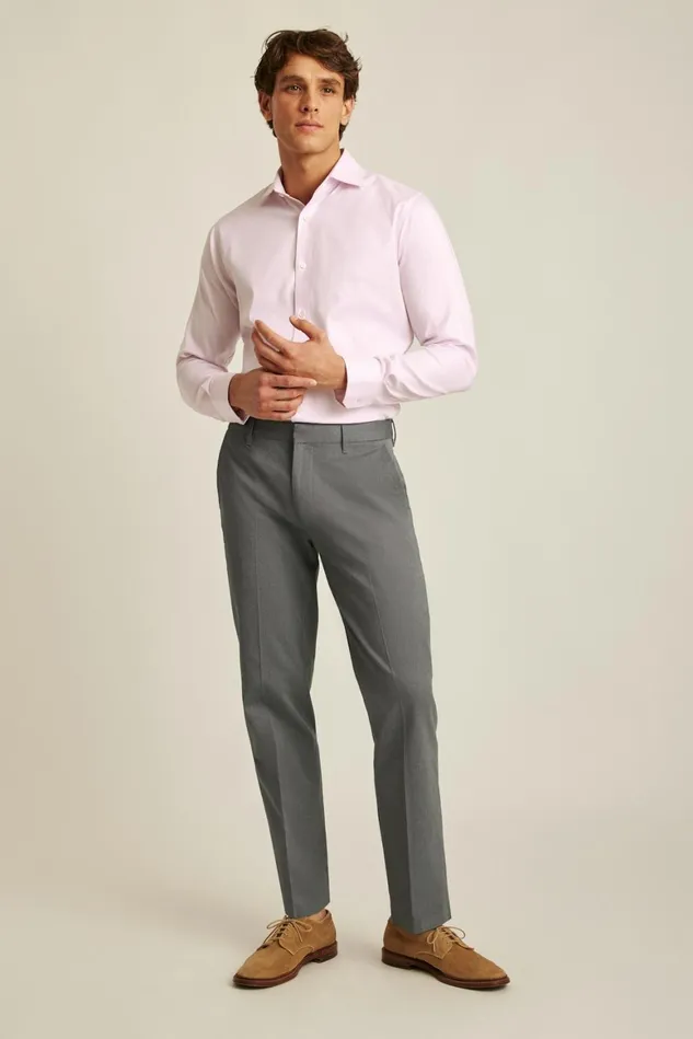 Men Jetsetter Stretch Dress Shirt Rose Pink Texture Bonobos Business Casual Shirts
