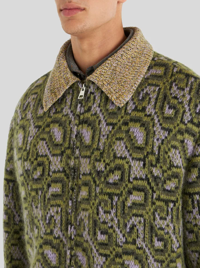 Men Knitted Paisley Jacket Etro Coats And Outerwear