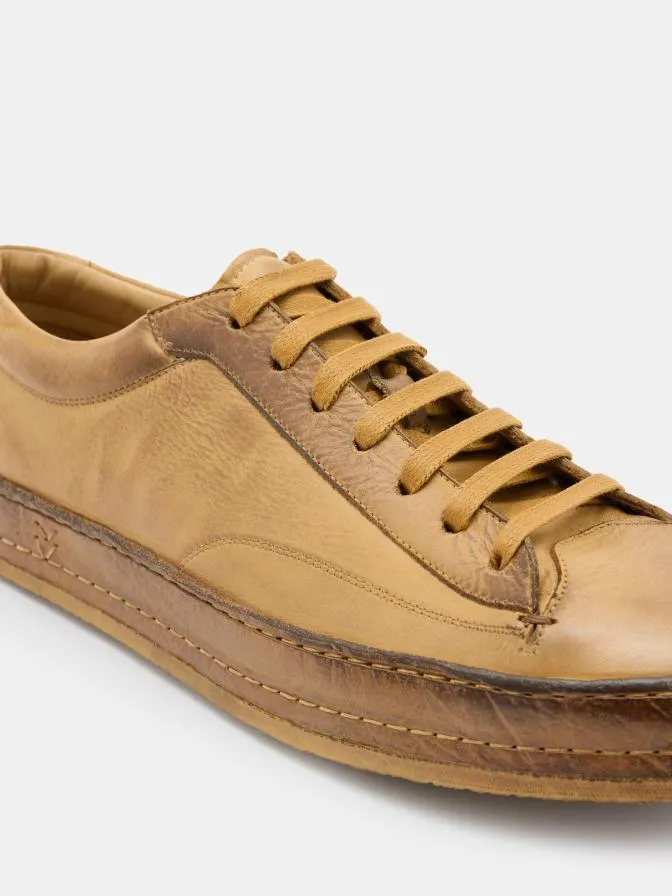 Men Leather Sneakers John Varvatos WOOSTER LOW TOP Clay Men Leather Sneakers John Varvatos WOOSTER LOW TOP Clay