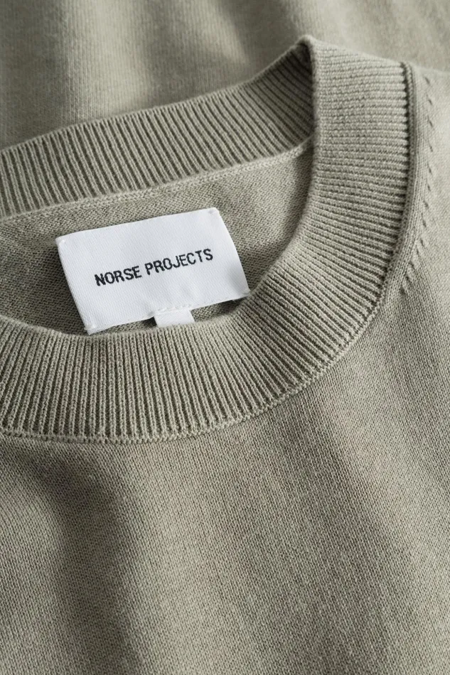 Men Norse Projects Knitwear Rhys Cotton Linen Tshirt Clay