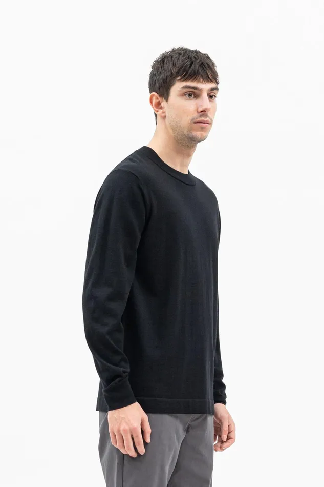 Men Norse Projects Knitwear Teis Tech Merino Sweater Black