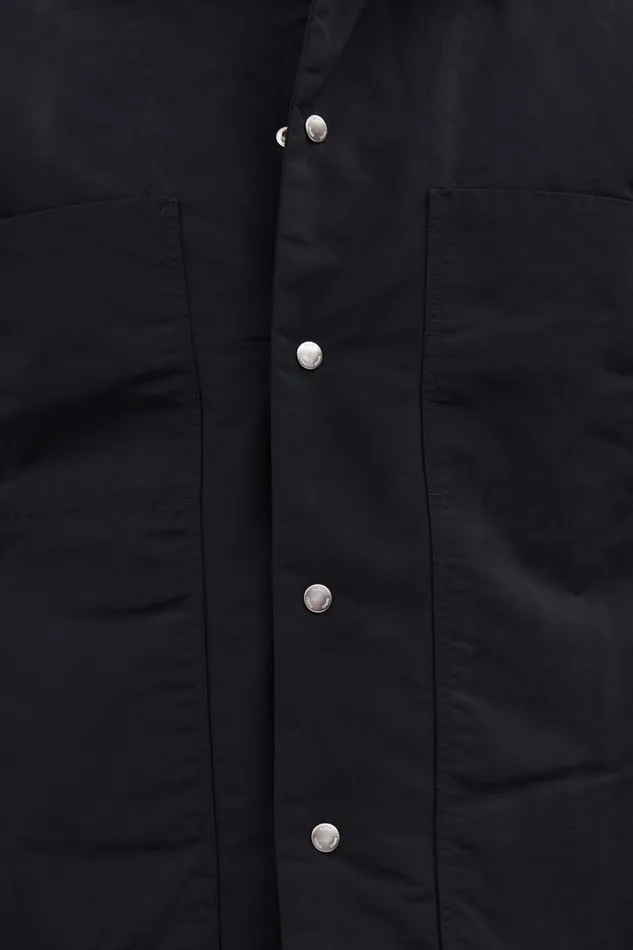 Men Norse Projects Outerwear Pelle Waxed Nylon Insulated Jacket Black