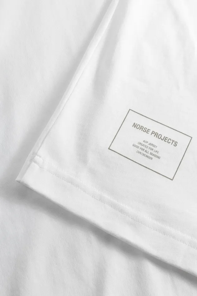 Men Norse Projects TShirts Johannes Organic Circle Print Tshirt White