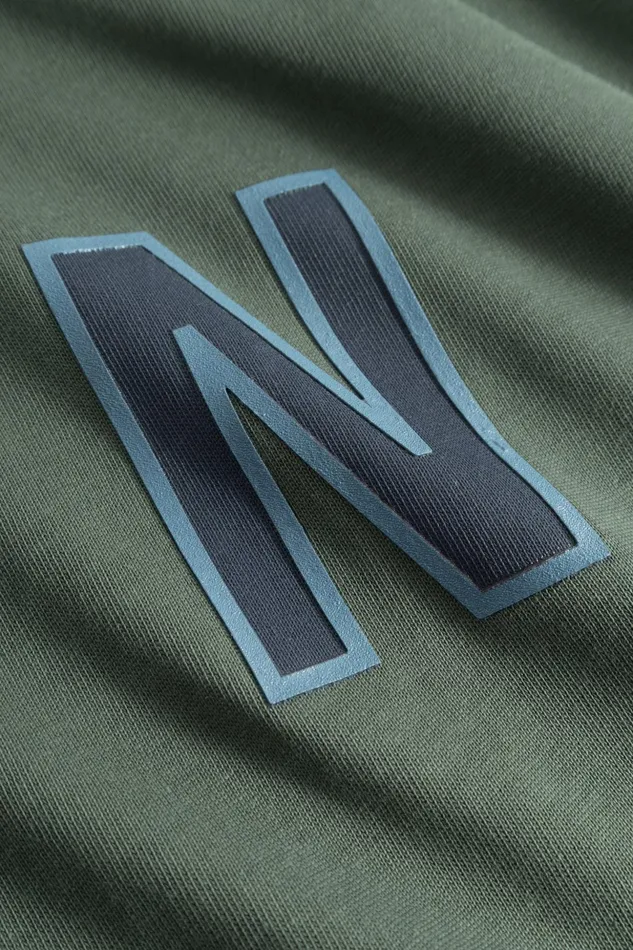 Men Norse Projects TShirts Simon Loose Organic Heavy Jersey Large N TShirt Spruce Green