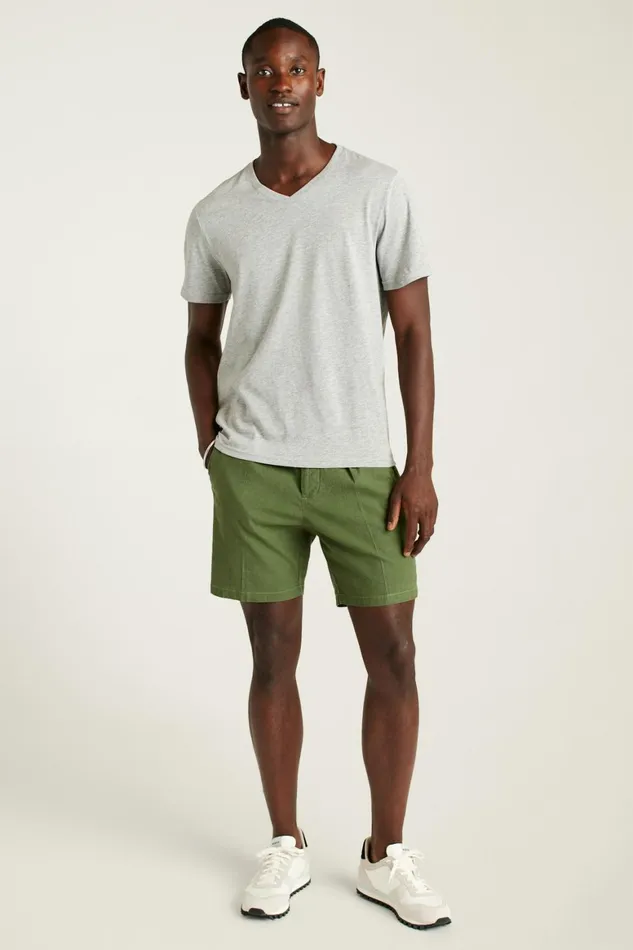 Men Organic Cotton VNeck Tee Heather Grey Bonobos Short Sleeve Tees