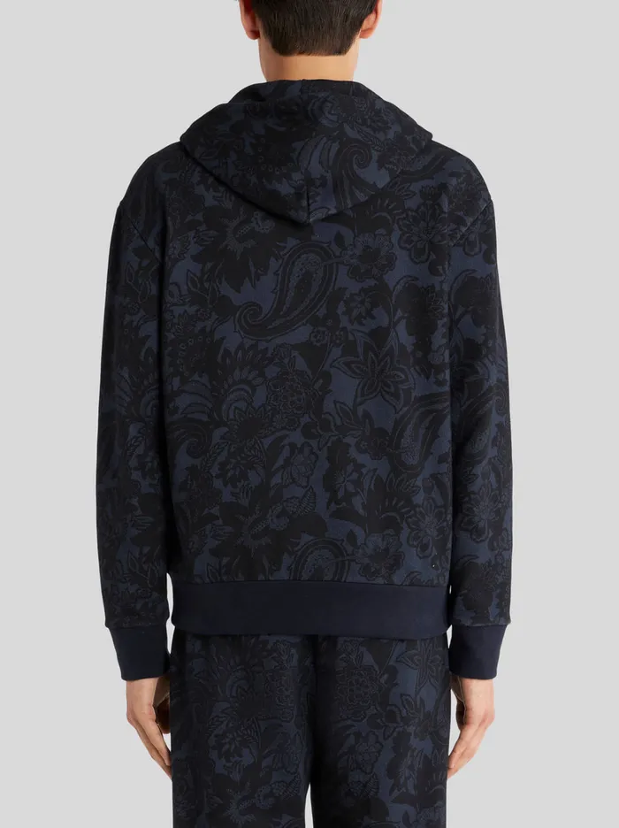 Men Paisley Print Hooded Sweatshirt Etro Sweatshirts