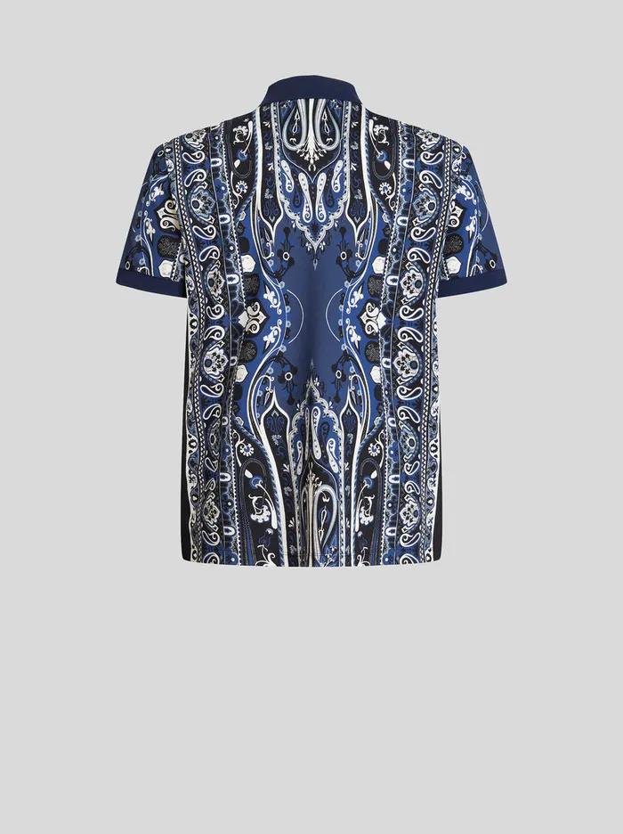 Men Paisley Print Polo Shirt Etro Polo Shirts