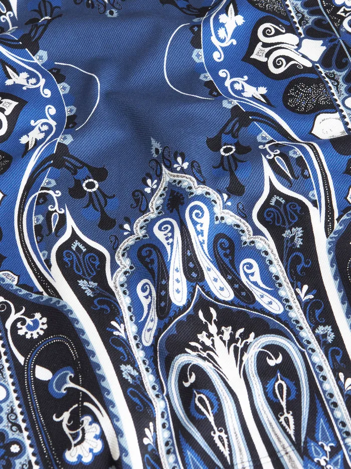 Men Paisley Print Polo Shirt Etro Polo Shirts