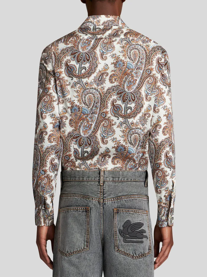 Men Paisley Print Shirt Etro Shirts
