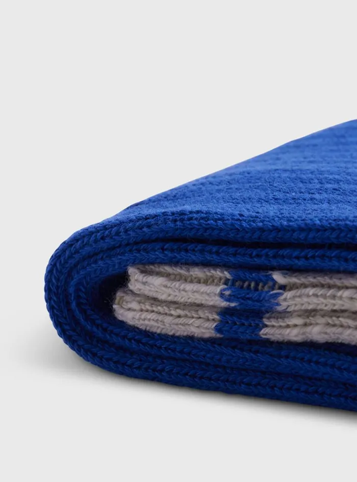 Men Paul Stuart Socks Cotton Ribbed Sport Sock Royal Blue