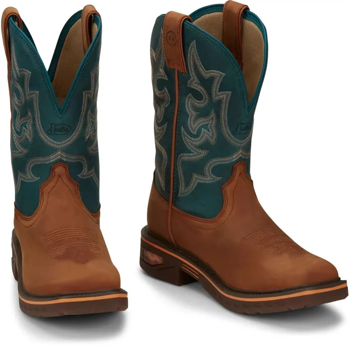 MEN Resistor 11034 Work Russet Justin Boots Work