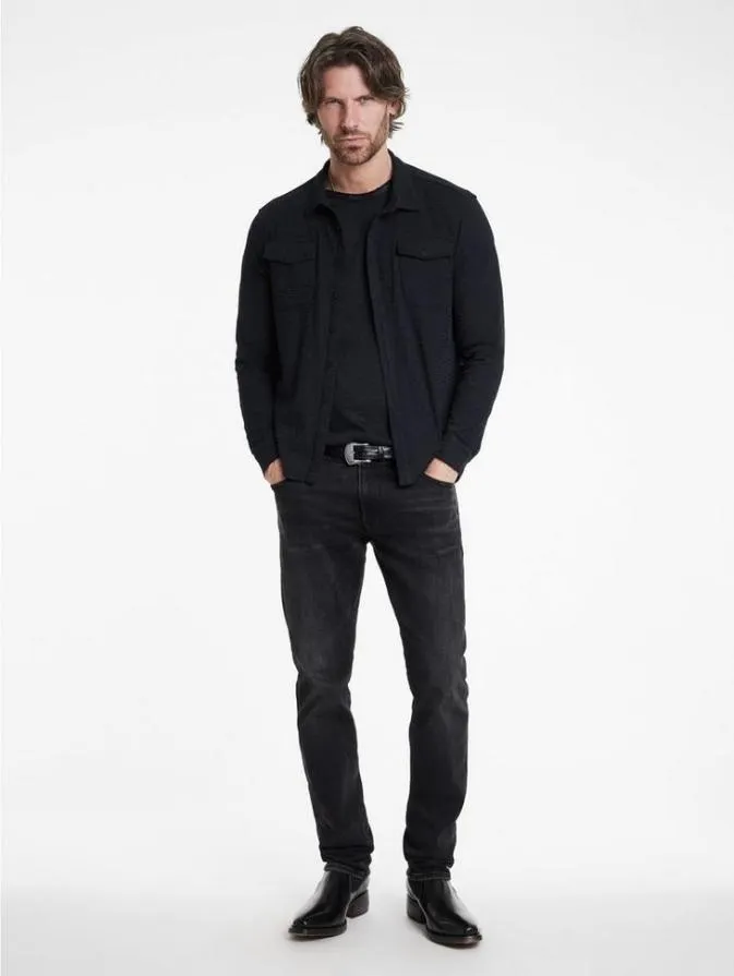 Men Shirts John Varvatos ABUJA WESTERN SHIRT Black