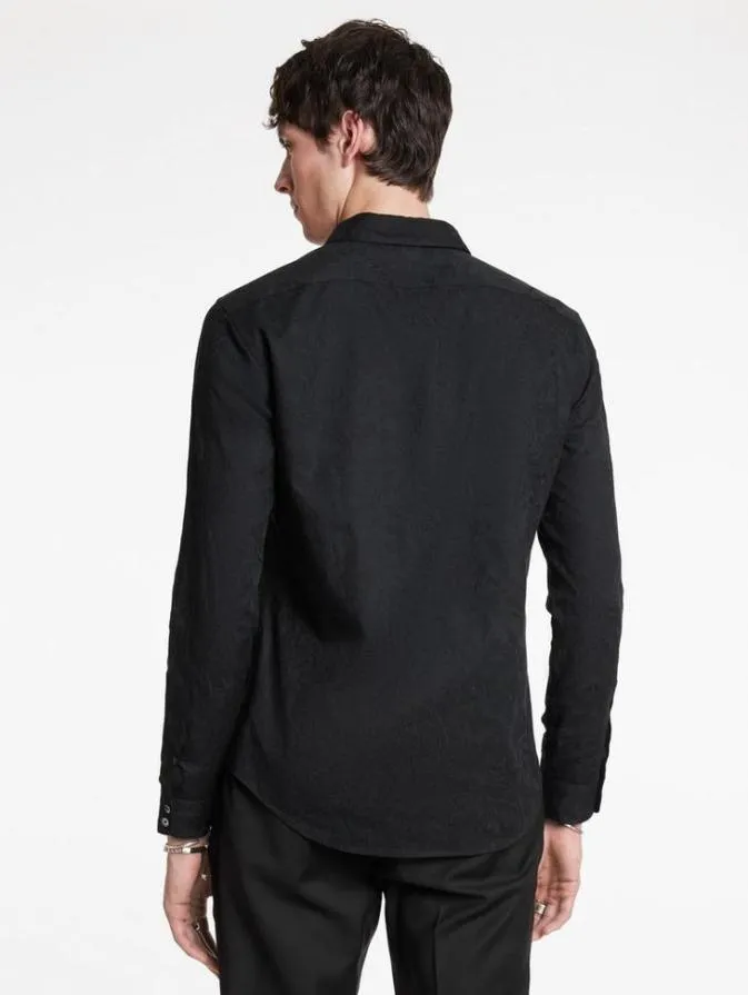 Men Shirts John Varvatos BUCKS SHIRT Black