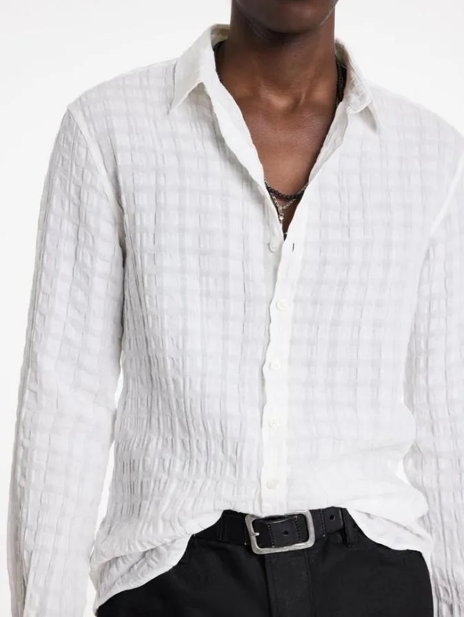 Men Shirts John Varvatos BUCKS SHIRT White