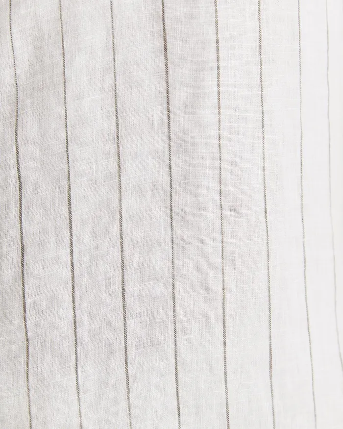 Men Sportscraft Shirts Alan Short Sleeve Linen Shirt Whitemulti