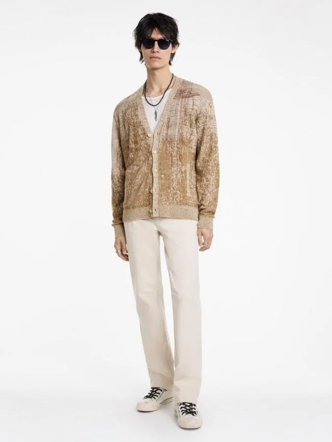 Men Sweaters John Varvatos MARITA CARDIGAN Espresso