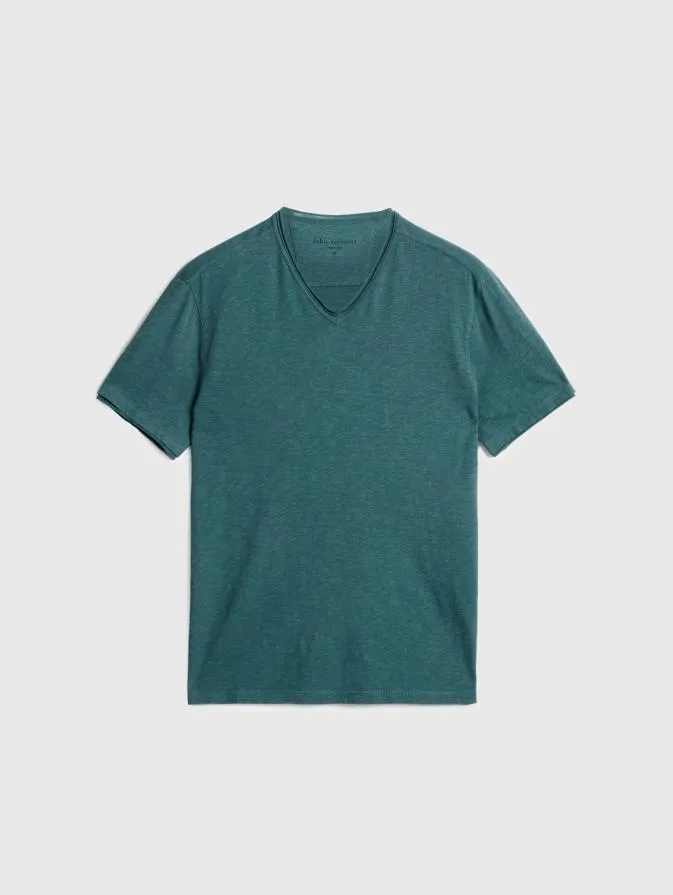 Men TShirts John Varvatos MILES VNECK Sea Green
