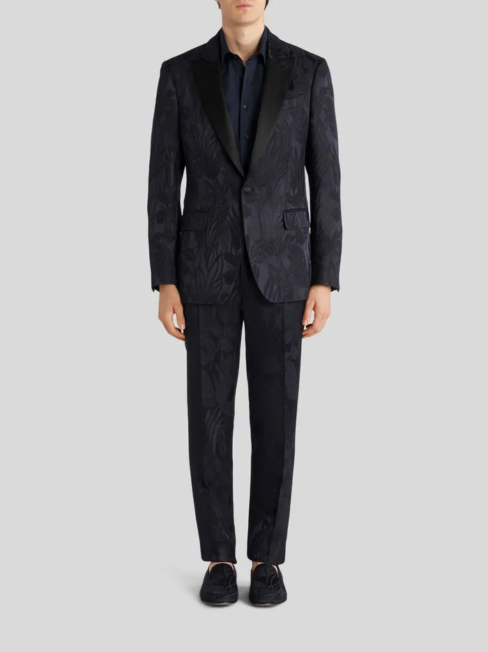 Men Tailored Leafy Floral Jacquard Jacket Etro Jackets