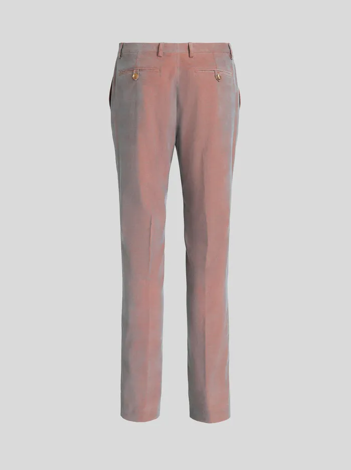 Men Tailored Paisley Velvet Trousers Etro Trousers