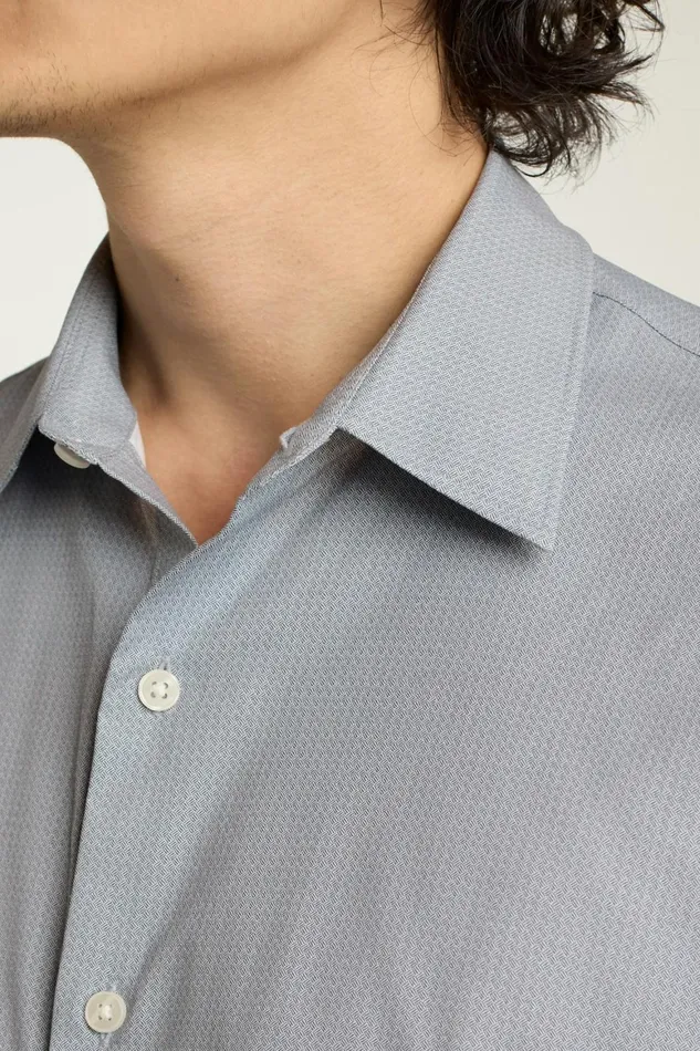 Men Tech Button Down Shirt Dark Navy Tres Geo Bonobos Casual Shirts