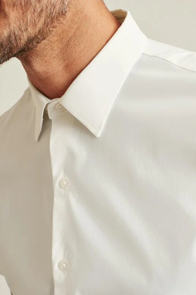 Men Tech Short Sleeve Shirt White Bonobos Short Sleeve Shirts