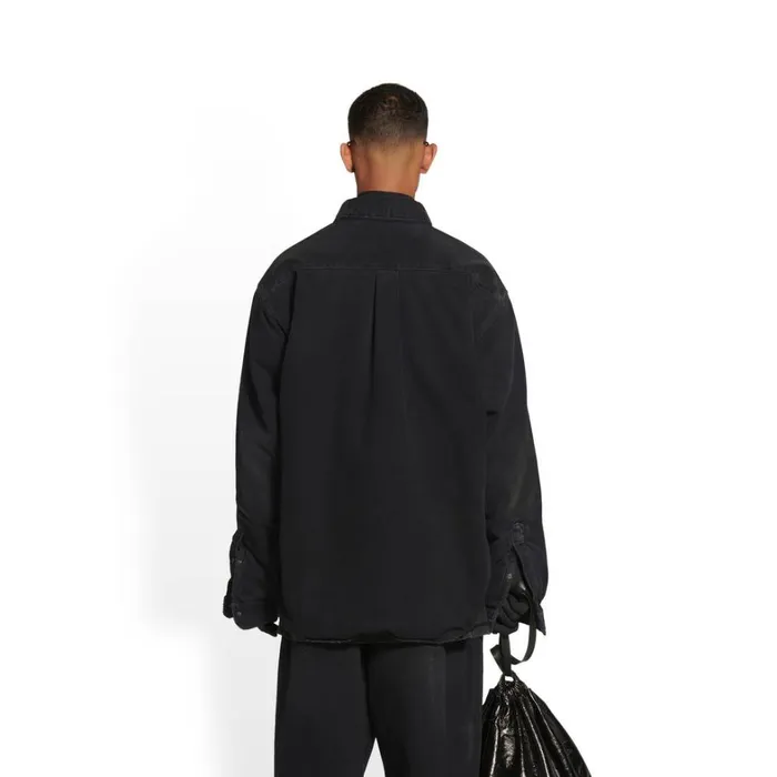 Men Tops and Shirts Balenciaga Balenciaga Padded Shirt In Black