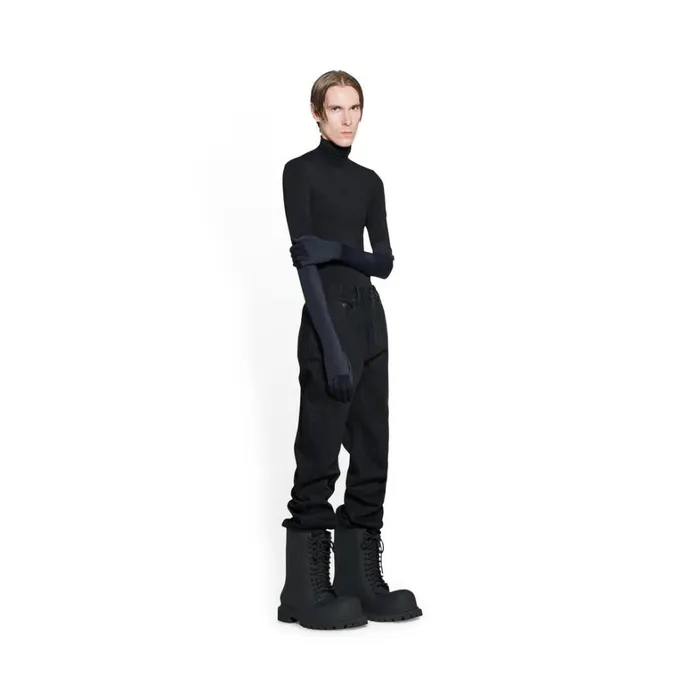 Men Trousers Balenciaga Relaxed Jeans In Black