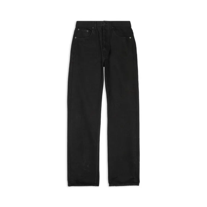 Men Trousers Balenciaga Relaxed Jeans In Black