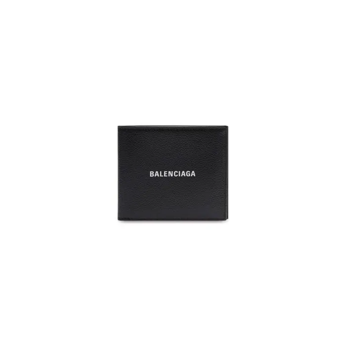 Men Wallets Balenciaga Cash Square Folded Wallet In Blackwhite