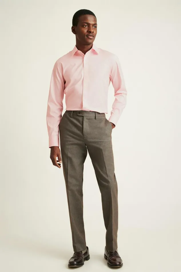 Men Weekday Warrior Dress Shirt Pink Micro Graph Check Bonobos Business Casual Shirts