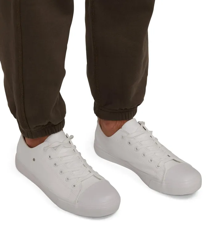 Mens Hugo Vegan Sneakers White Matt and Nat Footwear