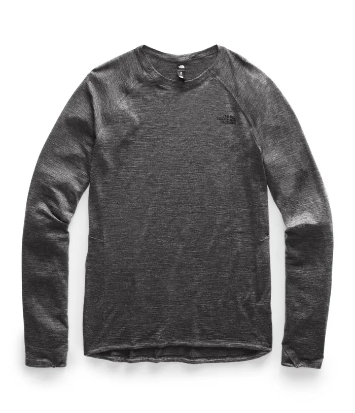 Mens UltraWarm Wool Crew Tnf Dark Grey Heather The North Face TShirts