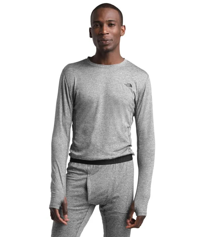 Mens Warm Poly Crew Tnf Medium Grey Heather The North Face TShirts