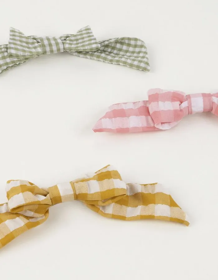 Monsoon 6Pack Meri Meri Gingham Hair Bows Children Girls039 Hair Accessories Monsoon 6Pack Meri Meri Gingham Hair Bows Children Girls039 Hair Accessories