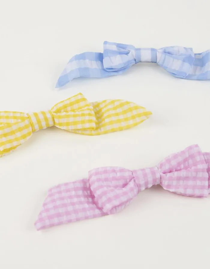 Monsoon 6Pack Meri Meri Gingham Hair Bows Children Girls039 Hair Accessories Monsoon 6Pack Meri Meri Gingham Hair Bows Children Girls039 Hair Accessories