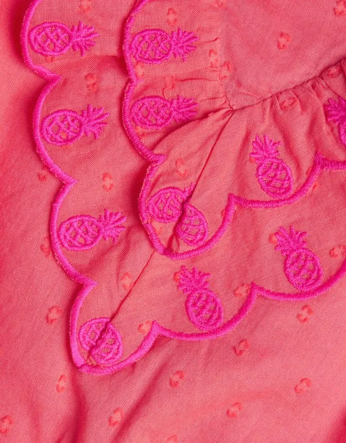 Monsoon Boutique Pineapple Embroidered Top Orange Children Tops and Tshirts Monsoon Boutique Pineapple Embroidered Top Orange Children Tops and Tshirts