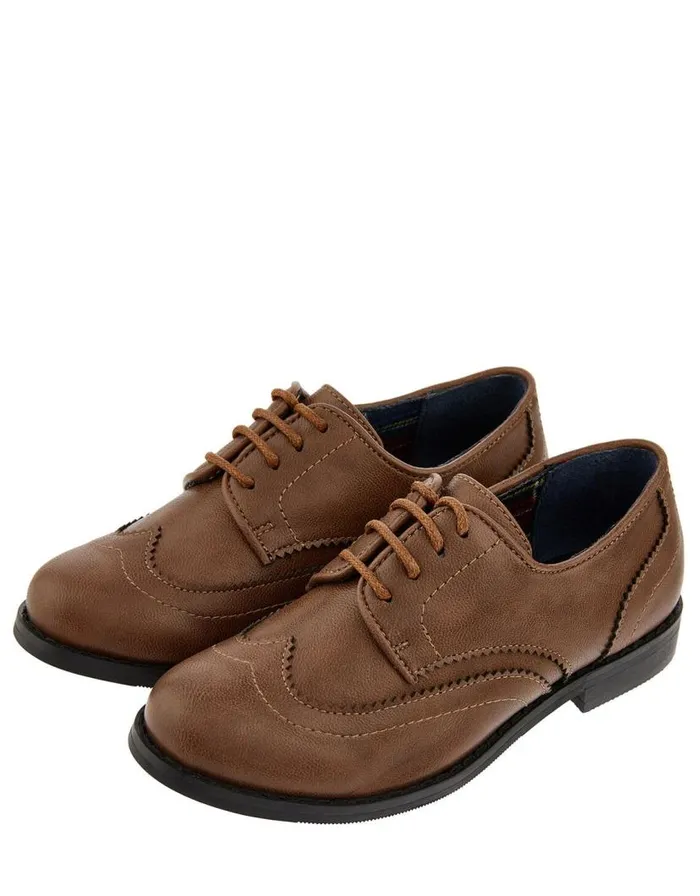 Monsoon Boys039 Oxford Brogue Shoes Brown Children Boys039 Shoes and Sandals