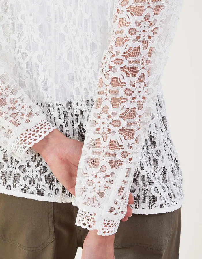 Monsoon Merritt Lace Blouse Ivory Women Tops and Blouses Monsoon Merritt Lace Blouse Ivory Women Tops and Blouses