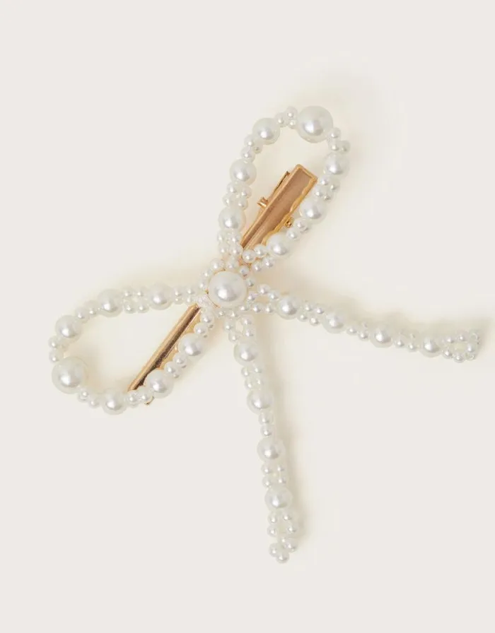 Monsoon Pearl Bow Hair Clip Children Girls039 Hair Accessories Monsoon Pearl Bow Hair Clip Children Girls039 Hair Accessories