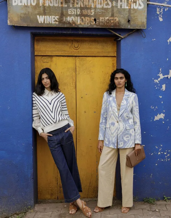 Monsoon Peggy Blazer In Linen Blend Blue Women Linen Monsoon Peggy Blazer In Linen Blend Blue Women Linen