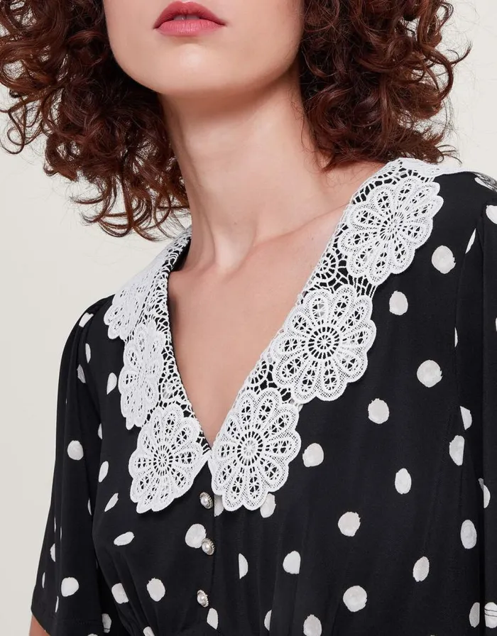 Monsoon Sally Spot Maxi Dress Black Women Maxi Dresses Monsoon Sally Spot Maxi Dress Black Women Maxi Dresses